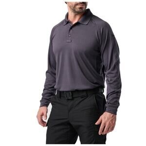 5.11 Tactical Performance Long Sleeve Mens Polo XL Tall Enduro Flex Charcoal